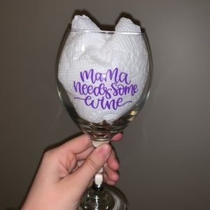 Custom wine glass